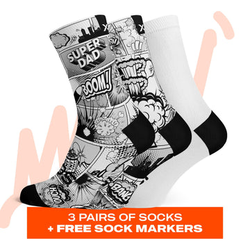 Super Dad Crew Socks Bundle